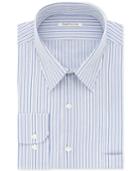 Van Heusen Men's Classic/regular Fit Wrinkle Free Blue Stripe Dress Shirt