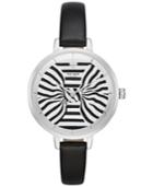 Kate Spade New York Women's Metro Black Leather Strap Watch 34mm Ksw1032