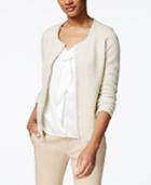 Charter Club Petite Textured Metallic Cardigan, Only At Macy's