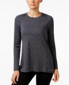 Calvin Klein Performance Pleated-back Striped Top