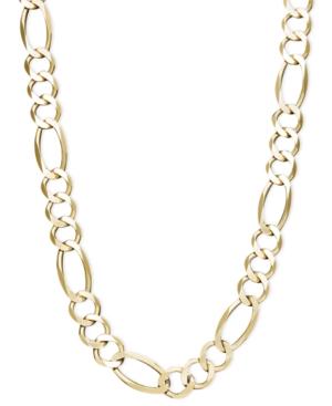22 Men's Figaro Chain Necklace (7-1/5mm) In 14k Gold