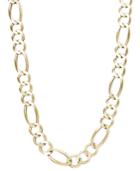 22 Men's Figaro Chain Necklace (7-1/5mm) In 14k Gold