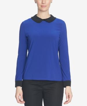 Cece Peter Pan-collar Layered-look Top