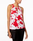 Inc International Concepts Printed Keyhole Top, Created For Macy's