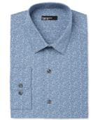 Bar Iii Men's Slim-fit China Blue Floral Dress Shirt, Only At Macy's