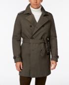 Tommy Hilfiger Men's Lester Dark Olive Trench Raincoat