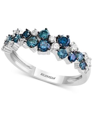 Effy Diamond Cluster Band (3/4 Ct. T.w.) In 14k White Gold