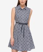 Tommy Hilfiger Cotton Printed Shirtdress, Only At Macy's