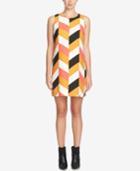 Cece Arlington Chevron-print Shift Dress