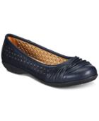 White Mountain Sarlow Perforated Flats, Created For Macy's Women's Shoes