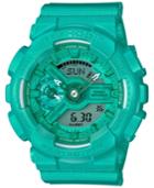 G-shock Women's Analog-digital S-series Teal Resin Strap Watch 46x49mm Gmas110vc-3a