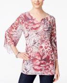 Jm Collection Angel-sleeve Top, Only At Macy's