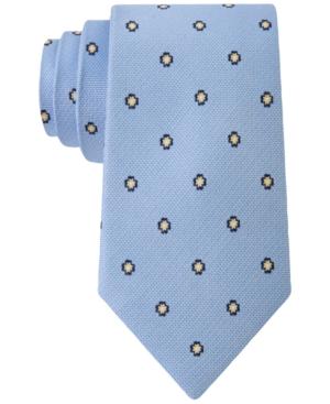 Club Room Men's Neat Floral-print Classic Tie, Only At Macy's