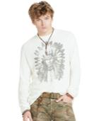Denim & Supply Ralph Lauren Waffle-knit Cotton Graphic T-shirt