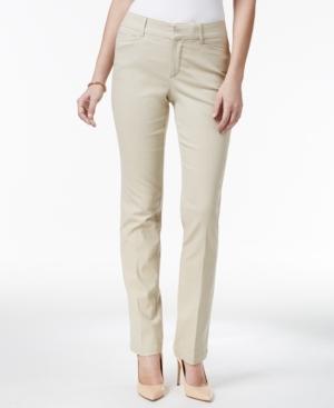 Charter Club Petite Lexington Tummy-control Straight-leg Pants, Only At Macy's