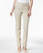 Charter Club Petite Lexington Tummy-control Straight-leg Pants, Only At Macy's