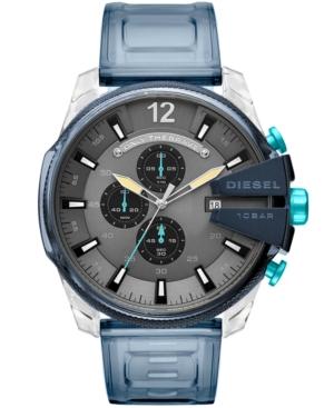 Diesel Men's Chronograph Mega Chief Blue Polyurethane Strap Watch 51mm