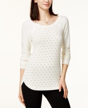 Maison Jules Metallic-dot Sweater, Created For Macy's