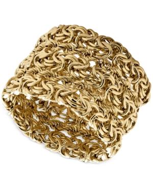 Byzantine Woven Rope Ring In 14k Gold