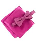 Alfani Pink Bow Tie & Pocket Square Set, Only At Macy's