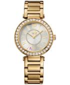 Juicy Couture Women's Luxe Couture Gold-tone Stainless Steel Bracelet Watch 34mm 1901151