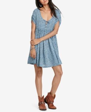 Denim & Supply Ralph Lauren Floral-print Keyhole Dress