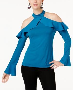 Anna Sui Loves Inc International Concepts Cold-shoulder Top, Created For Macy's