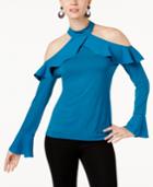 Anna Sui Loves Inc International Concepts Cold-shoulder Top, Created For Macy's
