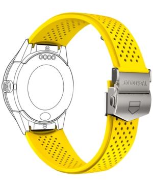 Tag Heuer Modular Connected 2.0 Yellow Perforated Rubber Smart Watch Strap 1ft6082