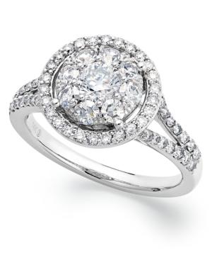 Prestige Unity Diamond Ring, 14k White Gold Circular Diamond Engagement Ring (1-1/4 Ct. T.w.)