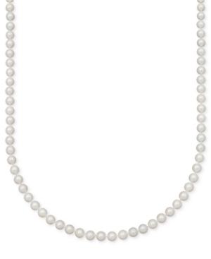 "belle De Mer Pearl Necklace, 16"" 14k Gold A Cultured Freshwater Pearl Strand (6-7mm)"