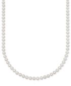 "belle De Mer Pearl Necklace, 16"" 14k Gold A Cultured Freshwater Pearl Strand (6-7mm)"