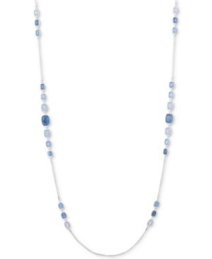 Nine West Multi-stone Long 42 Statement Necklace