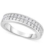 Diamond Double Row Band (3/4 Ct. T.w.) In 14k White Gold