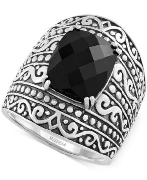 Effy Onyx Statement Ring (4 Ct. T.w.) In Sterling Silver