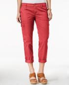 Tommy Hilfiger Cargo Roll-tab Capri Pants, Created For Macy's