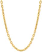 Rolo Link 22 Chain Necklace In 14k Gold