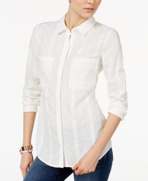Tommy Hilfiger Boyfriend Shirt, Only At Macy's
