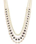 Inc International Concepts Gold-tone Beaded Layer Necklace, Only At Macy's
