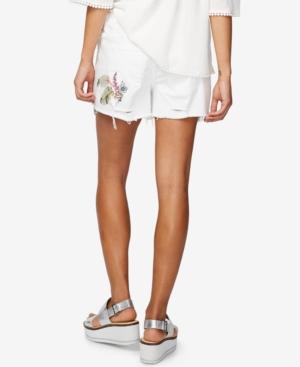 Rachel Rachel Roy Embroidered Ripped Shorts, Only At Macy's