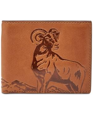 Fossil Men's Leather Embossed Bifold Wallet