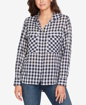 William Rast Dalila Gingham Cotton Shirt