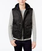 Armani Exchange Men's Quilted Puffer Vest With Hood