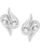 Wrapped In Love Diamond Squiggle Earrings (1/2 Ct. T.w.) In 14k White Gold