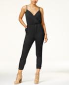 Material Girl Juniors' Satin Ruched Ankle Jumpsuit, Only At Macy's