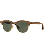 Ray-ban Sunglasses, Rb3016m Clubmaster Wood