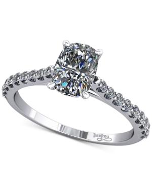 Diamond Cathedral Mount Setting (1/5 Ct. T.w.) In 14k White Gold