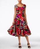Grace Elements Floral-print Peasant Dress