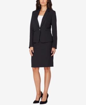 Tahari Asl Pinstripe Skirt Suit