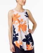 Alfani Mixed-print Knit Top, Only At Macy's